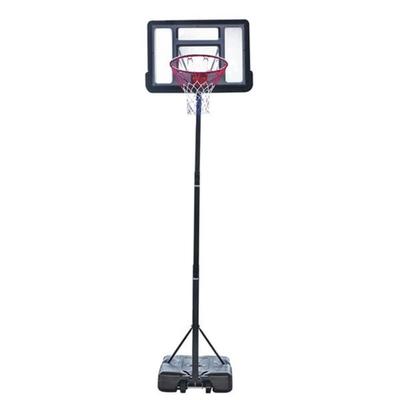 Portable Removable Basketball System Basketball Hoop Teenager PVC Transparent Backboard with Adjustable Height 7ft - 8.5ft