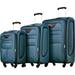 Softside Luggage Expandable 3 Piece Set Suitcase Lightweight Travel Set(22"26"30"), Green