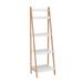 Sturdy and Durable 4-Tires Ladder Bookshelf for Living Room - 16.73" x 55.12" x 13.78"