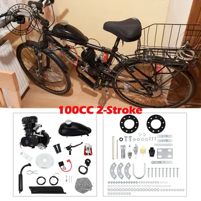 Samger 80/100/110ccm Fahrrad motor Kit 2-Takt für DIY Elektromotor Fahrrad MTB Pocket Bike komplette