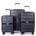 3-Piece Spinner Luggage Set PP Lightweight Suitcase Sets (20/24/28)