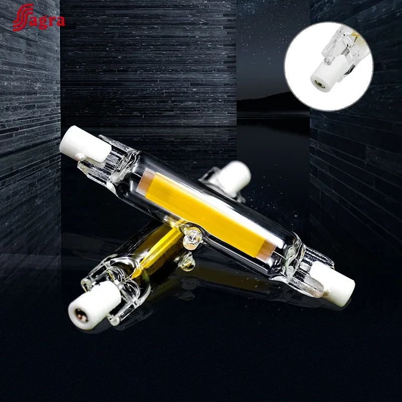 R7S LED 78mm 118mm R7s Glühbirne 5W 10W 20W COB Glas Lampada Led Lampe 110V 220V Mais Licht Energiesparende Ersetzen Halogen Licht