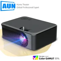 AUN MINI Projektor Smart TV Tragbare Home Theater Kino mit Batterie Sync Telefon Projektoren für 4k