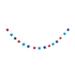 60" Patriotic Blue and Red July Fourth Star Garland