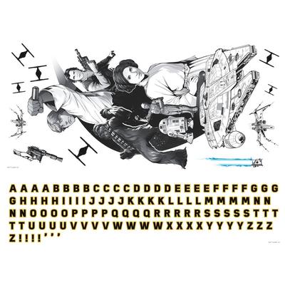 Classic Star Wars Peel And Stick Giant Wall Decal W/ Alphabet by RoomMates