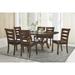 Transitional Brown Finish Dining Table with Lower Display Shelf and Extension Leaf, For Dining Table/Living Room/Kitchen Table