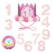 Dog Birthday Crown Hat with 1-9 Numbers Kitten Headband Hat Pet Cat Puppy Grooming Accessories