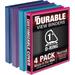 Samsill Durable View Binders - 1 Binder Capacity - Letter - 8 1/2 x 11 Sheet Size - 225 Sheet Capacity - 3 x D-Ring Fastener(s) - 2 Internal Pocket(s) - Polypropylene Chip | Bundle of 10 Packs