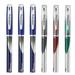 6 Pieces Roller Ball Pens 0.5 mm Colorful Ultra Fine-Point Pen Set Blue and Black Ink With Comfortable Grip for School Writing Journaling Taking Notes Home Office Supplies (Colors may Vary)