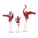 Miumaeov Metal Garden Sculptures Red Flamingo Designed Garden Statue Decoration for Outdoor Indoor Patio Yard Lawn Porch Ornament