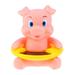 Floating Bath Thermometer Cartoon Animal Shape Tub Thermometer for Baby Toy Bathtub Swimming Pool (Pig)