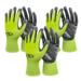 Restored Sun Joe GGNP-S3 Nitrile-Palm Reusable/Washable Gloves for Gardening DIY Work Cleaning and More | One Size Fits Most | 3-Pack (Green) (Refurbished)