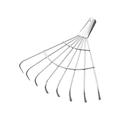 Gardening Rake Head Turf Rake Head Versatile Weeding Tool Leaf Rake Head for Cleaning Leaves Sticks and Debris Loosening Roof Patio Backyard flat tines