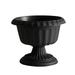 Flower Pots Outdoor Classic Planter Roman Pillar Flowerpot Plastic Planter indoor Outdoor Decorative Vintage Style Flower Pot Home Garden Front Porch Door Decoration Plastic Dark Gray