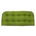 RSH DÃ©cor Indoor Outdoor Single Tufted Wicker Loveseat Cushion Standard Classic Ginko Green