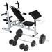 Aibecy Weight Bench with Weight Rack Barbell and Dumbbell Set 198.4 lb