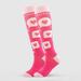 Keep Your Toes Toasty HIMIWAY All-Season Sock Options Women s Absorb Sweat Cartoon Print Nylon Long Tube Compression Outdoor Sports Socks Red M