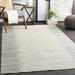 Hauteloom Suches Living Room Bedroom Area Rug - Hide Leather & Fur - Beige Gray Ivory - 5 x 8