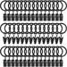 SRstrat 40 Pack Metal Curtain Rings With Clips Hat Clothes Clips Drapery Clips With Rings Drapes Rings 1.26 Or 1.5 In Interior Diameter