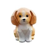 Hesroicy Realistic Cartoon Dog Figurine Hand-Carved Cute Animal Ornament for Outdoor Car Home Yard Garden Decor and Children s Gift