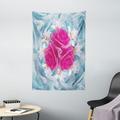 Roses Decorations Wall Hanging Tapestry Graphic of Roses and Lilies with Soft Bright Colors Nature Blooms Springtime Theme Bedroom Living Room Dorm Accessories 40 X 60 Inches by Ambesonne