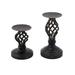 Metal Vintage Candle Holders for Pillar Candle - Set of 2 Candlestick Holdersï¼Œfor Gifts Wedding