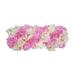 Wedding Dining Table Flower Centerpiece Flower Runner for Table Arch Road Cited Flowers Artificial Flower Panel for Living Room Home Pink