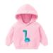 Ketyyh-chn99 Hoodies Pullover Sweatshirt Tops Fall Outfit Casual Clothes Pink 120