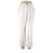 White House Black Market Khaki Pant Boot Cut Boot Cut: White Print Bottoms - Women's Size 10