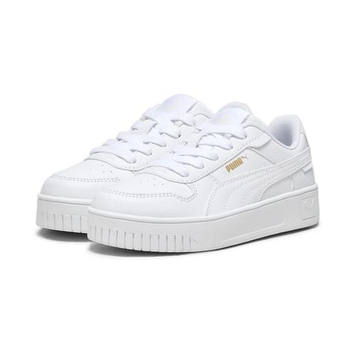 „Sneaker PUMA „“Carina Street Sneakers““ Gr. 31, weiß (white gold) Kinder Schuhe Sneaker“