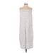 the good jane Casual Dress - Midi Square Sleeveless: White Print Dresses - Women's Size X-Small