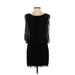 Aidan by Aidan Mattox Casual Dress - Mini: Black Solid Dresses - Women's Size 2