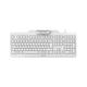 Cherry SECURE BOARD 1.0, international layout, QWERTY keyboard, wired security keyboard with integrated reader for smart cards and cards/tags with RF/NFC interface, white-grey