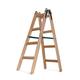 VaGo Wooden Step Ladder, 2 x 4 Steps, Painter's Ladder, Step Ladder, Folding Ladder