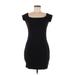 Express Casual Dress - Bodycon: Black Solid Dresses - Women's Size Medium