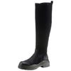Overkneestiefel DOCKERS BY GERLI, Damen, Gr. 37, Normalschaft, schwarz, Nubuklederimitat, modisch, Schuhe