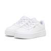 Sneaker PUMA "Carina Street Sneakers Mädchen", Kinder, Gr. 27, weiß (weiß gold), Obermaterial: Synthetik; Futter: Textil; Innensohle: Textil; Laufsohle: Gummi, Schuhe