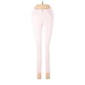 Old Navy Jeans - Low Rise Skinny Leg Denim: Pink Bottoms - Women's Size 6 Petite - Dark Wash