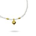 Women's Gold Letsy Heart Pearl Necklace Linya Jewellery