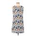 Slate & Willow Casual Dress - Shift: White Floral Dresses - Women's Size 0