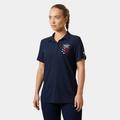 Helly Hansen Polo Tecnica Blu Navy Crew Donna L