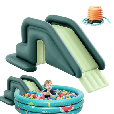 Toboggan de piscine gonflable pour enfants parc aquatique extérieur anti-basculement toboggans