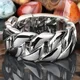 20/26/31MM 316L Edelstahl Curb Kubanischen Armband Riesige Schwere Silber Farbe Ton Schmuck Herren