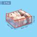 6 Grids Jeans Compartment Storage Box Clothes Drawer Organizer