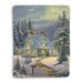 Thomas Kinkade Midnight Delivery Sherpa Throw Blanket By Laural Home