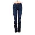 Joe's Jeans Jeans - Mid/Reg Rise Skinny Leg Denim: Blue Bottoms - Women's Size 28 - Dark Wash