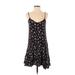 Thakoon Collective Casual Dress - Slip dress: Black Floral Dresses - Women's Size 0