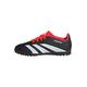 adidas Predator.4 L Tf J Sneaker, Core Black/FTWR White/Solar Red, 23 EU