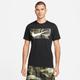 Trainingsshirt NIKE "DRI-FIT MEN'S CAMO FITNESS T-SHIRT" Gr. M, schwarz (black) Herren Shirts Sport