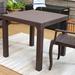 Red Barrel Studio® Dorthula Rectangular 3 - Person 18.5" Long Outdoor Dining Set Plastic in Brown | 16.75 H x 18.5 W x 18.5 D in | Wayfair